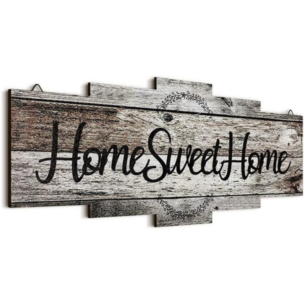 Home Sweet Home Sign, Rustic Wood Home Wall Decor, Large Farmhouse Home Sign
